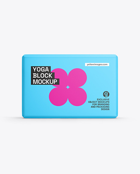 Foam Yoga Block Mockup