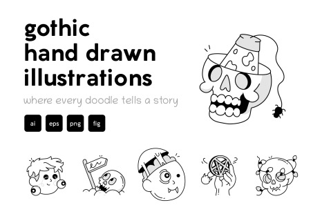 Gothic Doodle Icons