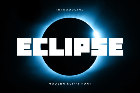 Eclipse - Modern Sci-fi Font