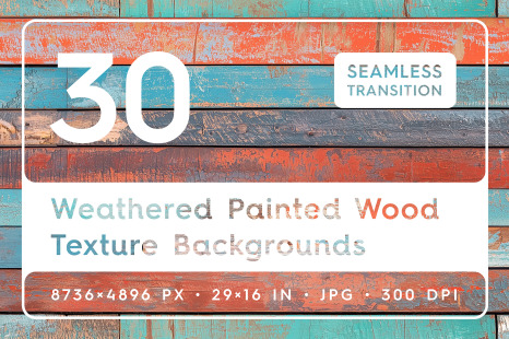 30 Weathered Painted Wood Texture Backgrounds
