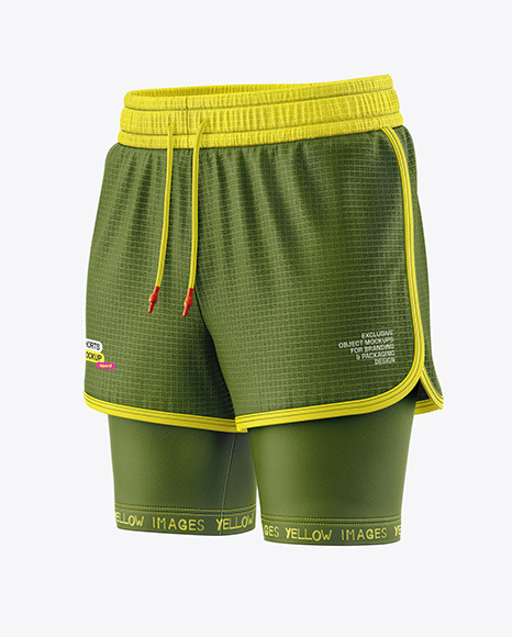 Two-Layer Training Shorts - Half Side View