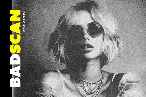 Bad Scan Photo Effect