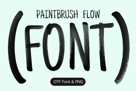 Paintbrush Flow Font