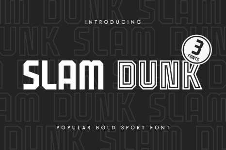 Slam Dunk - Popular Bold Sport Font