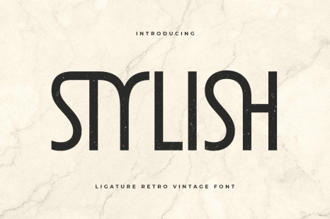 Stylish - Unique Ligature Font