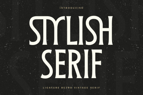 Stylish Serif - Ligature Retro Vintage Serif