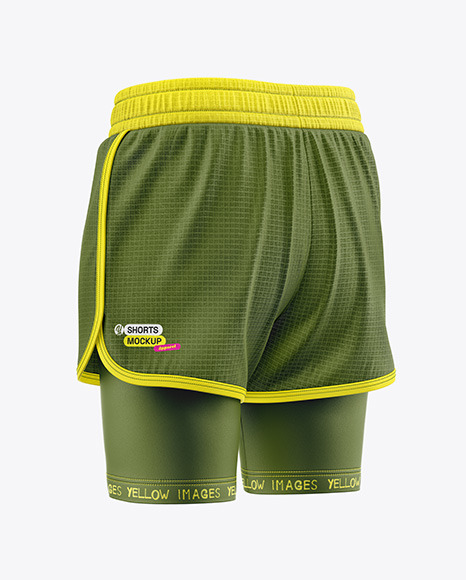 Two-Layer Training Shorts - Back Half Side View