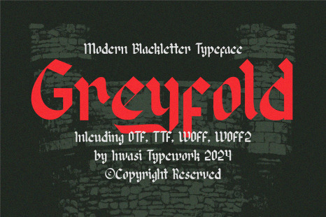 Greyfold - Modern Blackletter