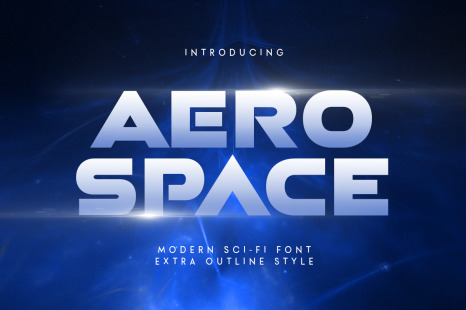Aerospace - Modern Sci-fi Font