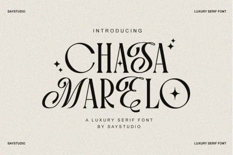 Chasa Marelo - Luxury Branding Font