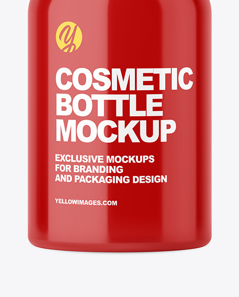 Glossy Cosmetic Bottle Mockup PSD #1