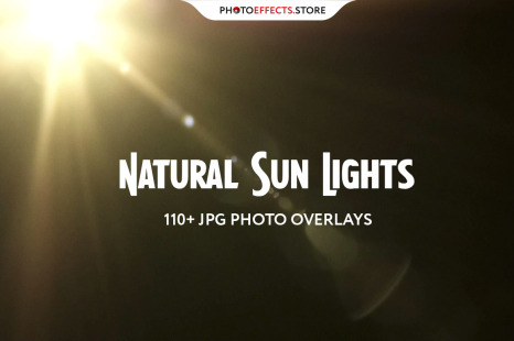 110 Natural Sun Lights Photo Overlays
