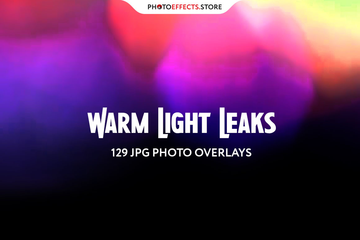 129 Warm Light Leaks Photo Overlays on Yellow Images Creative Store