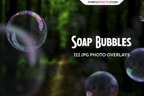 122 Soap Bubbles Photo Overlays