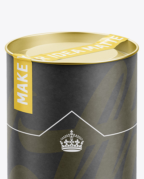 Long Paper Tube w  a Convex Lid   High Angle View PSD #6