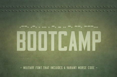 Bootcamp - Vintage Military Font