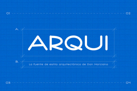 Arqui - Architect Blueprint Style Font