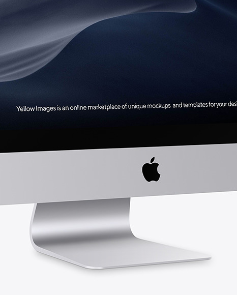 iMac Pro Silver Mockup PSD #4