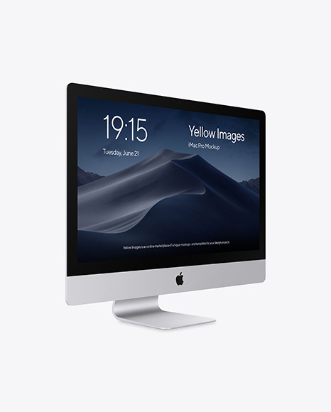 iMac Pro Silver Mockup PSD #4