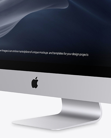 iMac Pro Silver Mockup PSD #1