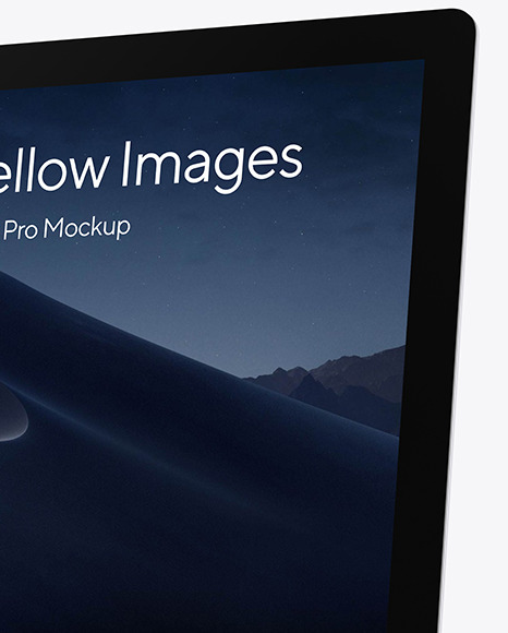 iMac Pro Silver Mockup PSD #2