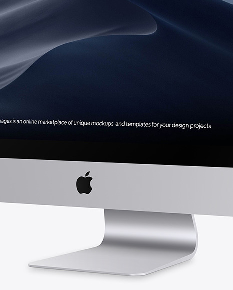 iMac Pro Silver Mockup PSD #1