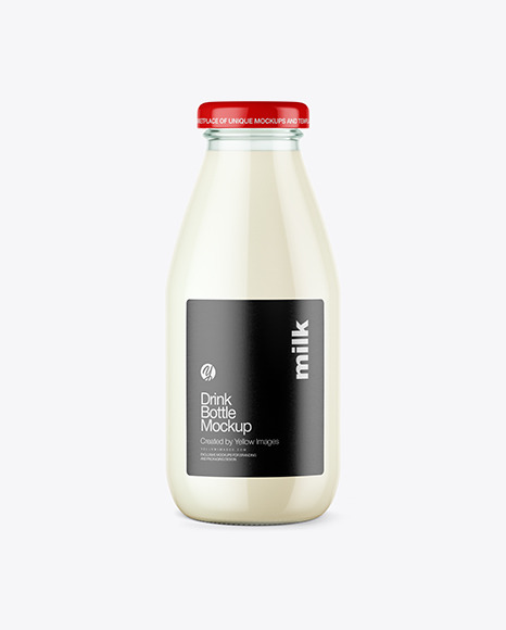 Download Milk Bottle Mockup In Bottle Mockups On Yellow Images Object Mockups Yellowimages Mockups