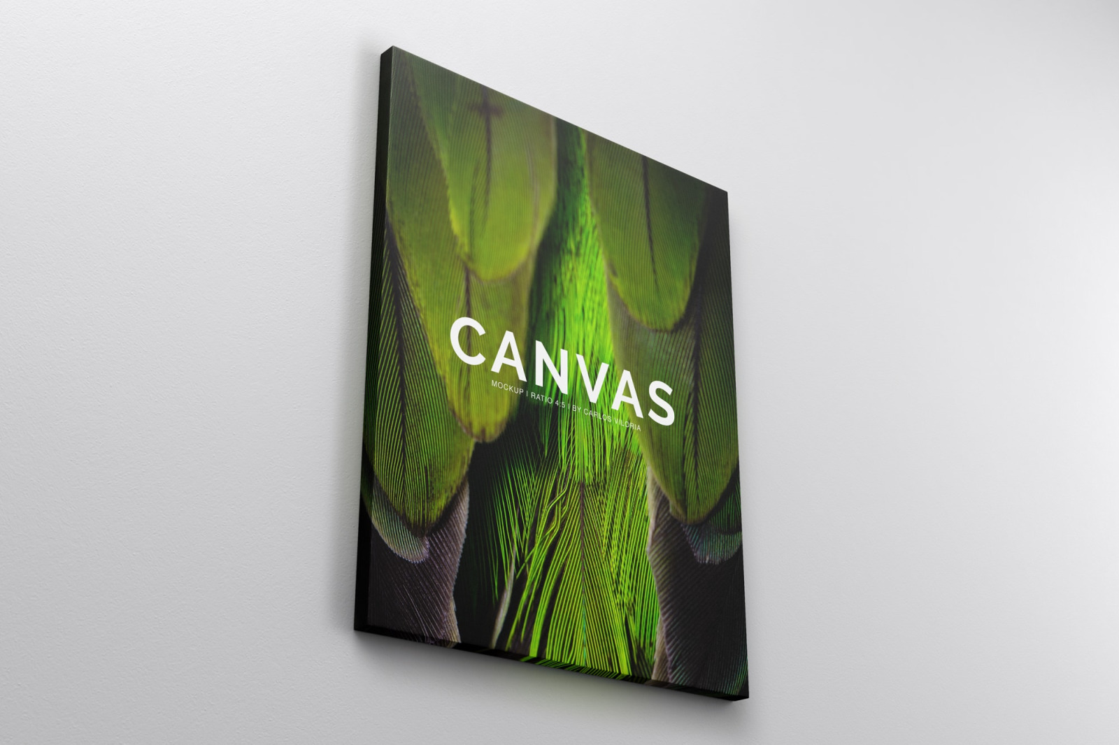 Portrait Canvas Ratio 4x5 Mockup 03 In Indoor Advertising Mockups On Yellow Images Creative Store