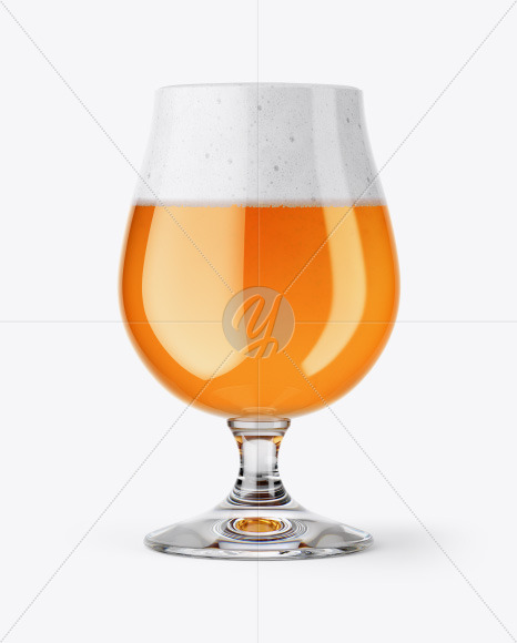 Tulip Glass With Imperial Ale Mockup PSD #2