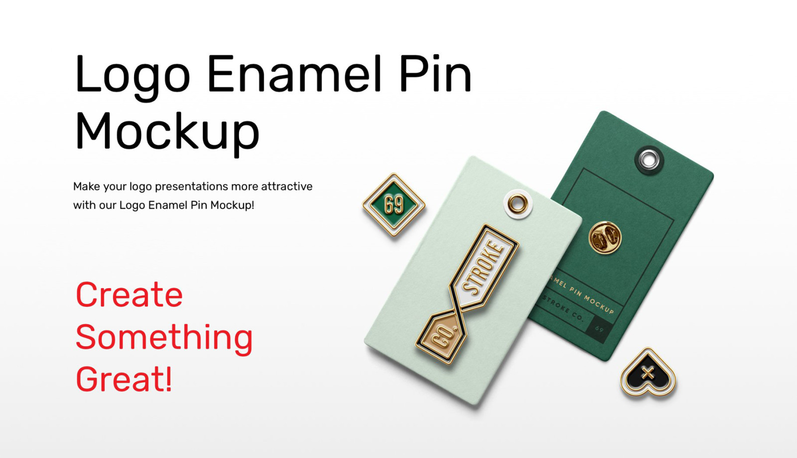 enamel pin mockups