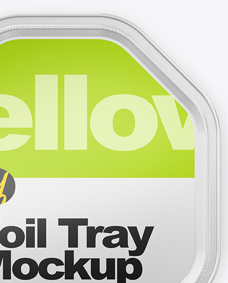 Download Glossy Foil Tray Mockup In Tray Platter Mockups On Yellow Images Object Mockups Yellowimages Mockups