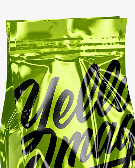 Metallic Food Bag Mockup PSD #2