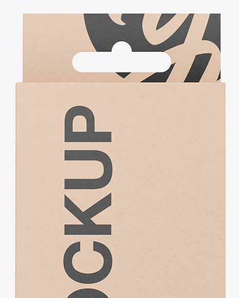 Kraft Box Mockup PSD #2
