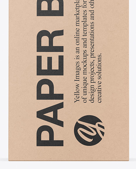 Kraft Box Mockup PSD #1