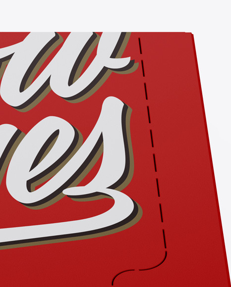 Matte Box Mockup PSD #1