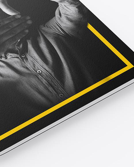 Textured A4 Magazine Mockup PSD #5