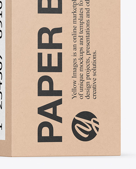 Kraft Box Mockup PSD #1