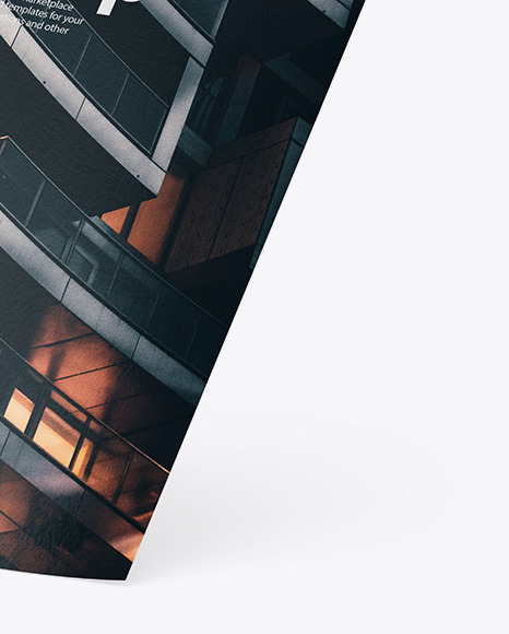 Textured A4 Paper Mockup PSD #6