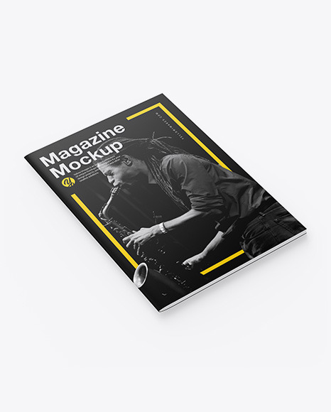 Matte A4 Magazine Mockup PSD #2