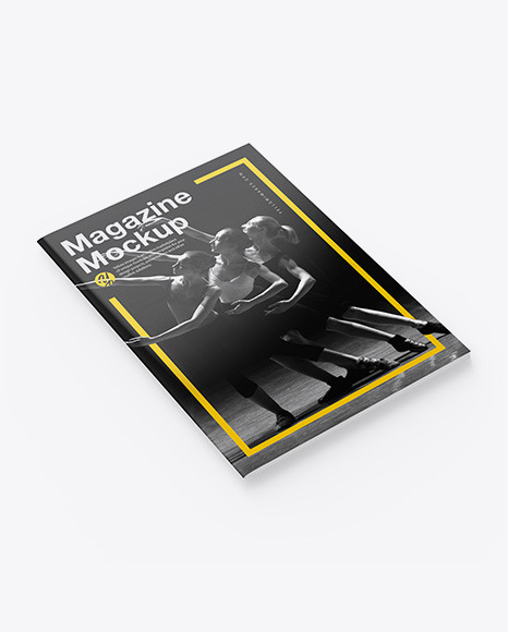 Glossy A4 Magazine Mockup PSD #2