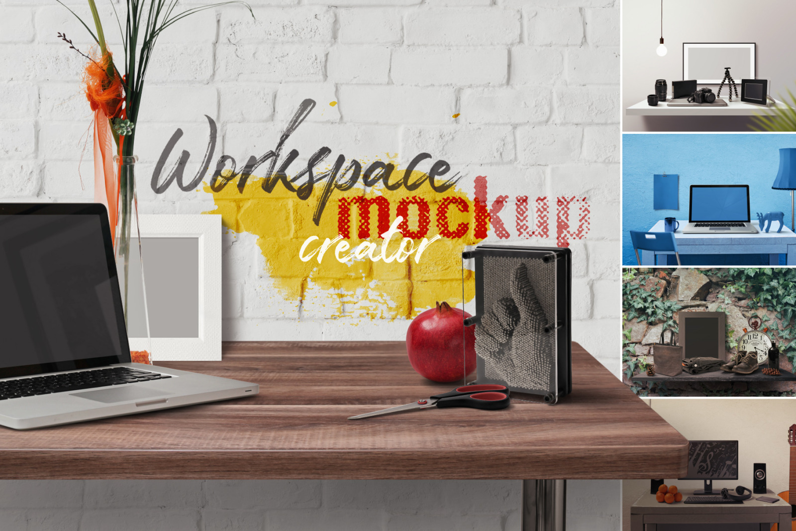 Download Workspace Mockup Creator In Scene Generators On Yellow Images Creative Store Yellowimages Mockups