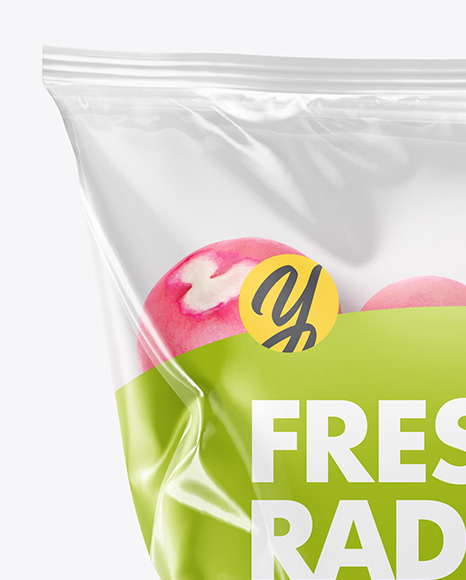 Download Plastic Bag With Radish Mockup In Bag Sack Mockups On Yellow Images Object Mockups