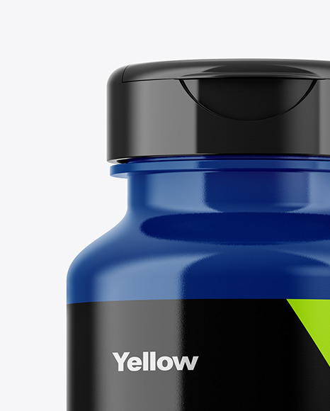 Glossy Plastic Bottle Mockup PSD #2