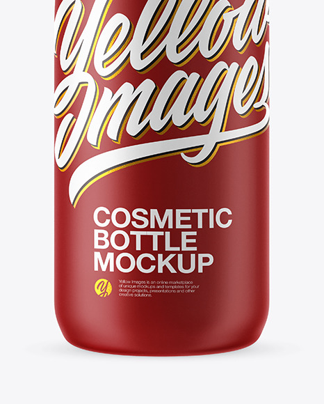 Matte Cosmetic Bottle Mockup PSD #1