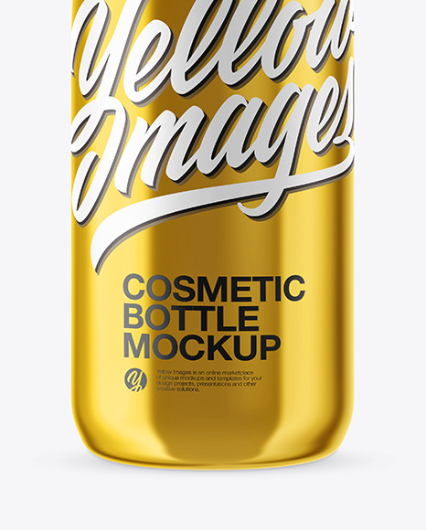 Metallic Cosmetic Bottle Mockup PSD #4