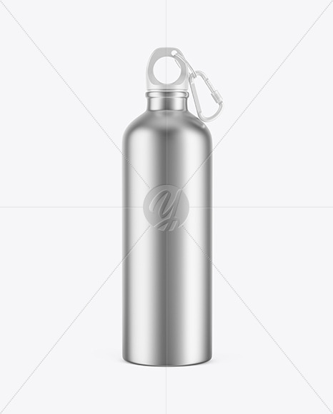 Download Metallic Water Bottle Mockup In Bottle Mockups On Yellow Images Object Mockups PSD Mockup Templates