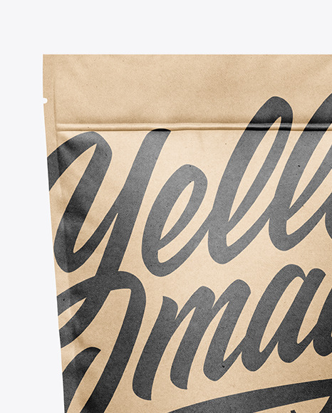 Kraft Stand Up Pouch Mockup PSD #2