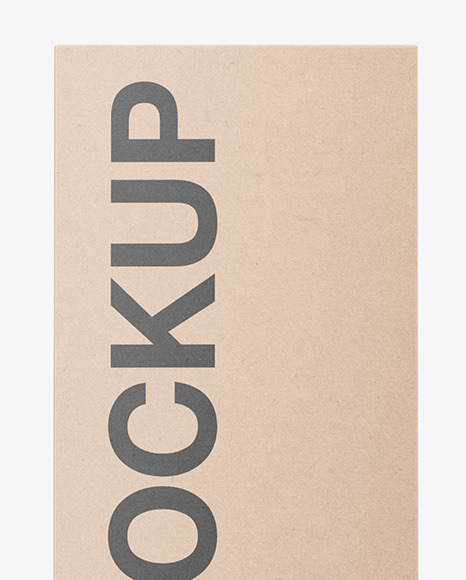 Kraft Box Mockup PSD #2