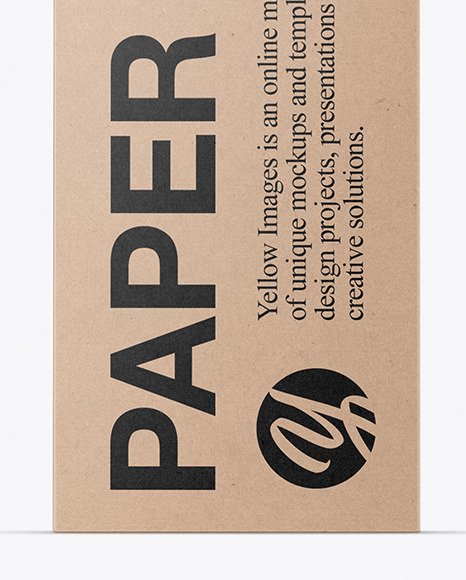 Kraft Box Mockup PSD #1