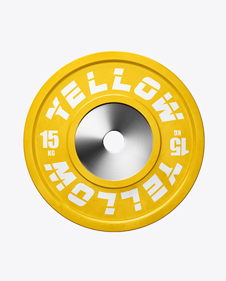 Download Bumper Plate Mockup In Object Mockups On Yellow Images Object Mockups